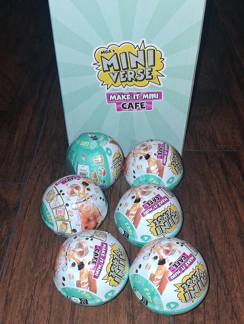 Mini Verse Make It Mini Cafe Surprise Balls - Teal Collectible Set 6